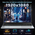 N95 Intel 2026 15.6 Inch Portable Laptop 32GB DDR4 2TB SSD 7500mAh Office Gamer Notebook Pro Backlit Fingerprint Unit