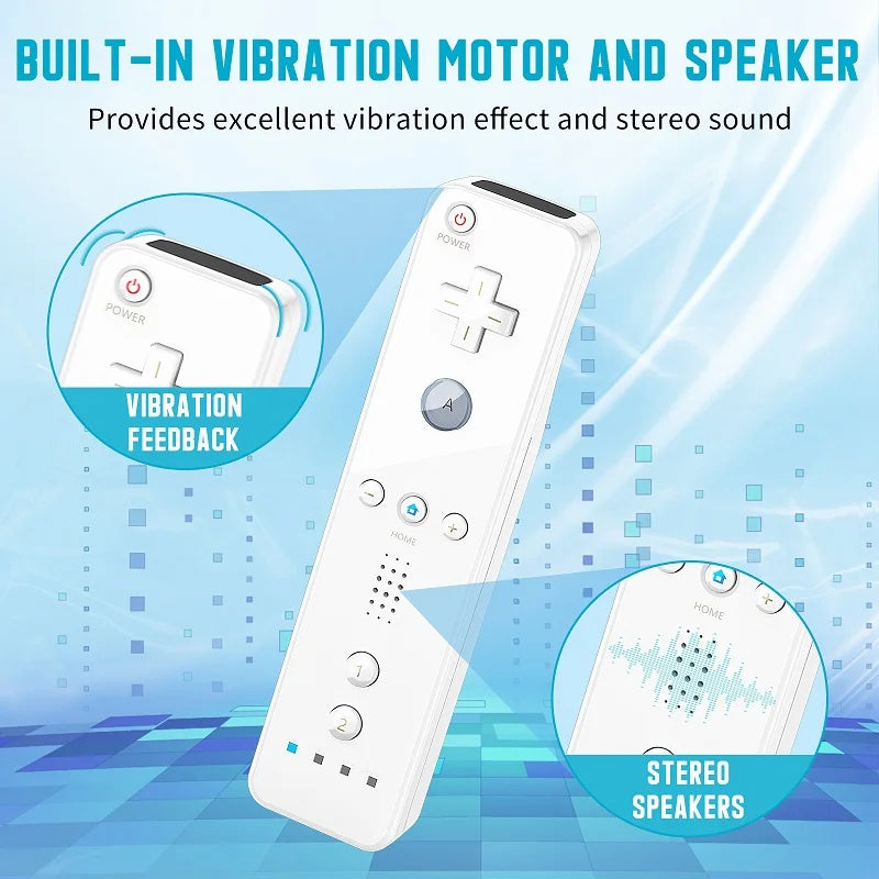 Controllers For Nintendo Wii 2 In 1 Left Right Controller Optional Motion Plus Set Game Remote Control Joystick Wireless Gamepad