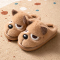 Dog Fluffy Platform Women's Slippers Home Plush Winter Cartoon Designer Woman Shoes Indoor Fuzzy Fur Slides Unisex Soft Non-Slip