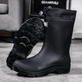 Thick-soled wear-resistant rubber shoes for men and women, mid-calf waterproof anti-slip fishing construction site rain boots