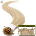 TESS U Tip Fusion Hair Extensions Microlink Keratin Hair Extensions 1g/pc Human Hair Capsules Pre Bonded Natural Hair Extensions