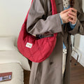 New Texture Simple Hobo Bags Women Leisure Shopping Shoulder Crossbody Bags Lightweight Large Capacity Casual  Commuter Bag
