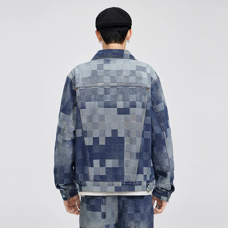 Plus Size 5XL Autumn/Winter Vintage Mosaic Checkerboard | SAMAG