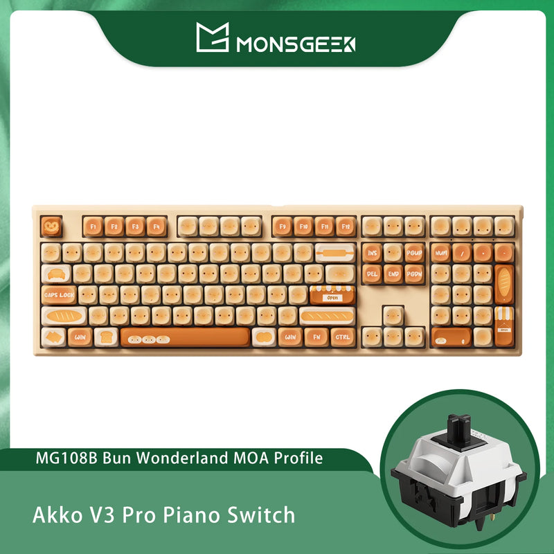 Akko MonsGeek MG108B Bun Wonderland Wireless Mechanical - Visuel 8 | SAMAG