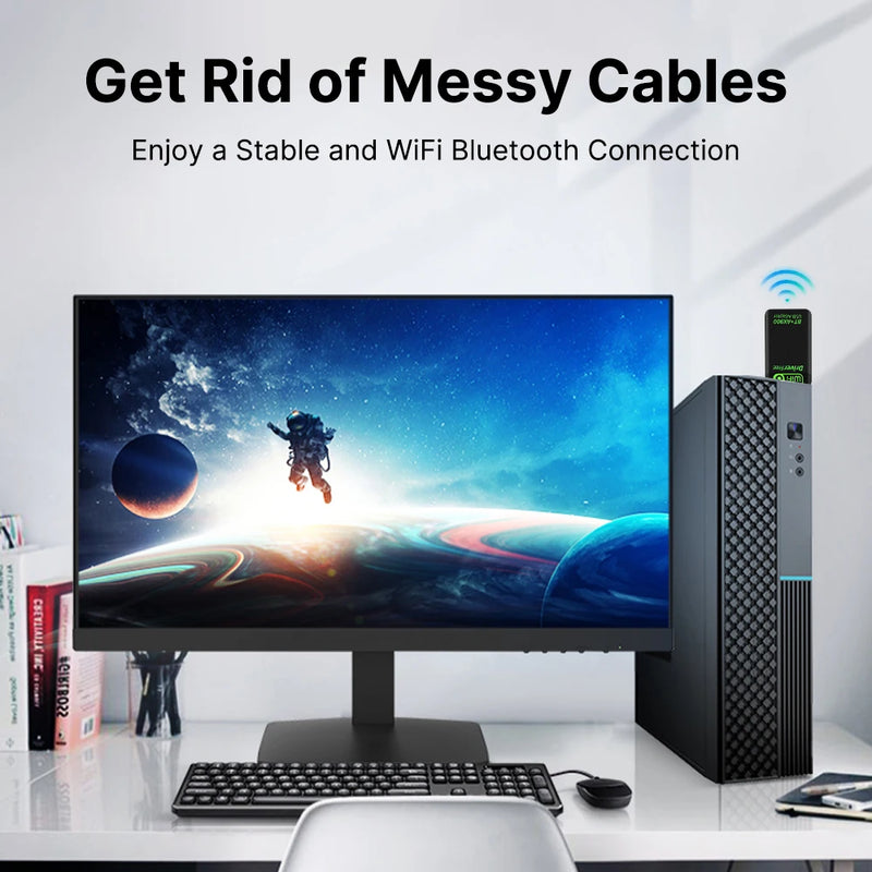 WiFi 6 AX900 Bluetooth 5.4 USB Adapter Wireless Network Card 2.4G&5GHz Wi - Fi Receive For PC/Laptop - Visuel 5 | SAMAG