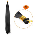 Synthetic Long Straight Silky Bulk Hair Extensions 28 Inch High Temperature Hair Bundles Extension 150g one Pack for Women Girls