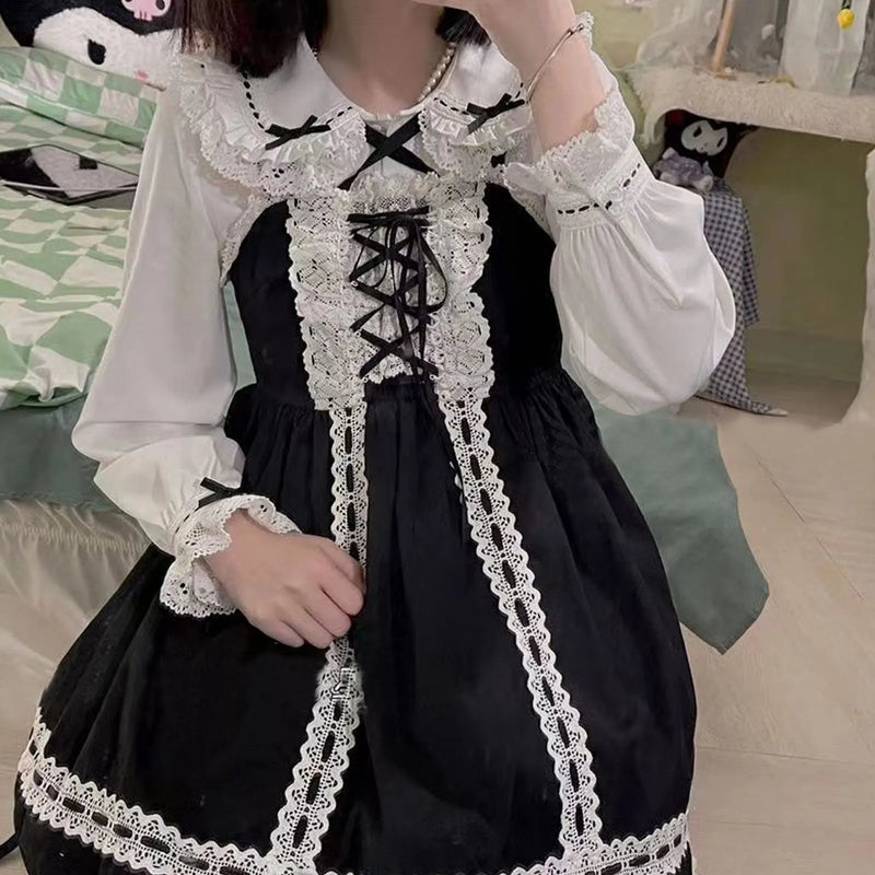 Japanese Lolita Style Lace Ruffles Blouses Summer Women - View 13 | SAMAG
