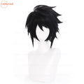 High Quality Anime L.Lawliet Cosplay Wig L Cosplay Short Black Fluffy Heat Resistant Synthetic Hair Halloween Party Wigs +WigCap