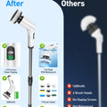 Electric Spin Scrubber 9 in 1 Cordless Cleaning Brush Telescopic Handle LED Display Wireless Bathroom Kitchen Floor Tile Cleaner