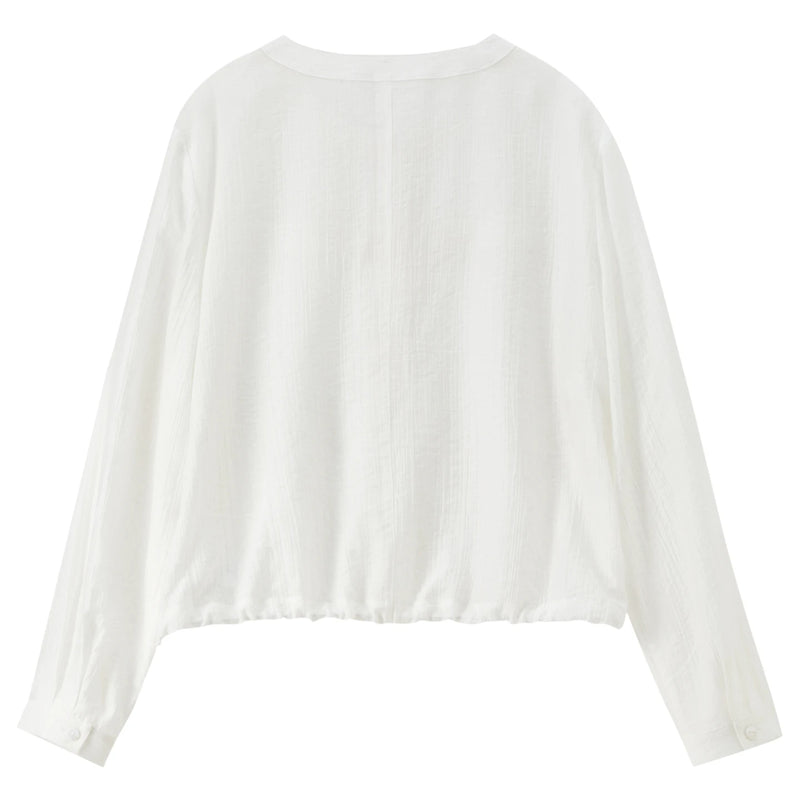 SENTUBILA Women's Oversized Lyocell Shirt Spring Summer - View 6 | SAMAG