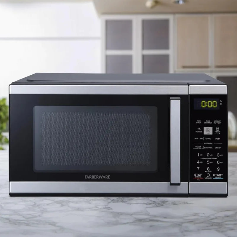 900W Countertop Microwave Oven, 0.9 Cu Ft with Auto Cook & Defrost, Easy Clean & Child Lock
