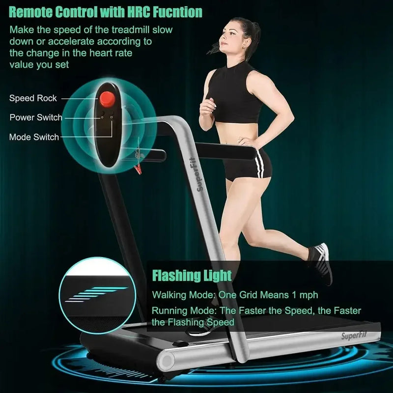 Compact 4.75HP Desk Treadmill: LED Touch, App-Controlled | SAMAG