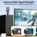 Kebidumei 1300Mbps USB3.0 WiFi Adapter Dual Band 2.4G/5GHz Wireless Network Card Dongle Receiver - Visuel 3 | SAMAG