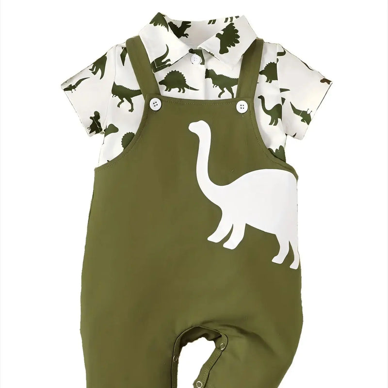 Spring and Summer Dinosaur Short Sleeve Shirt - View 7 | SAMAG