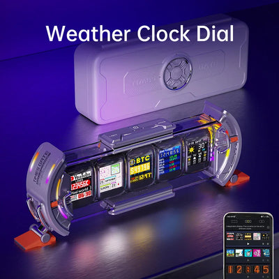 Divoom Times Gate - Cyberpunk Gaming Setup Digital Clock | SAMAG