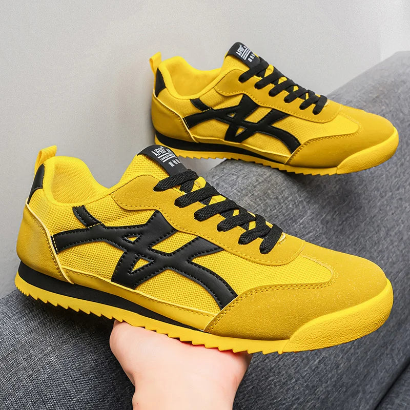 Men's Casual Shoes Fashion Sneakers Low Top Lace Up Lightweight Comfortable Breathable Walking Shoes For Daily Wear