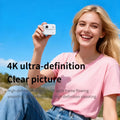 32GB 4K HD Flip Screen Thumb Camera Action Camera | Outdoor Recording, VLOG Cycling Camcorder, Anti Shake Flip Screen Panoramic Travel Shooting, Large Wide-angle First Person View Recording Camera, USB Charging, Lightweight S