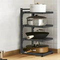 Kitchen Shelf Space - saving Kitchenware Storage Rack Adjustable Pot 3 - 4 Tiers Under Sink/Corner Applicable | SAMAG