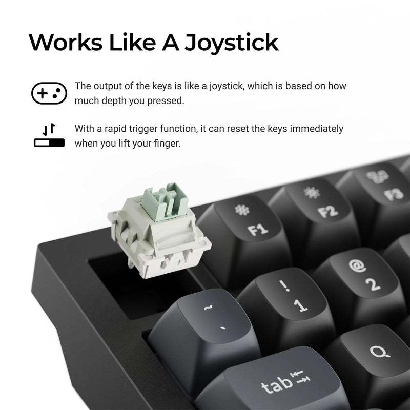 Keychron Q6 HE 8K Magnetic Switch Keyboard Full-size Layout Hall Effect Program Gaming Custom Wired Keyboard