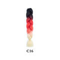 Tereshar 1Pcs 24inch 100g Synthetic Braiding Hair Extensions Jumbo Braiding Hair Twist Crochet Braids Hair for Women