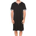 Men's Short Sleeve Thin Lengthened Leisure Pajamas Loose Skin Friendly Stretchy Robes Homewear Bathrobes Vintage Nightgown M-3XL