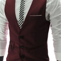 High Quality Dress Vests For Men Slim Fit Mens Suit Vest Male Waistcoat Gilet Homme Casual Sleeveless Formal Business Jacket