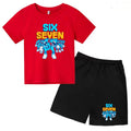 New 67 Number Six Seven Print Kids Cool Summer T - shirt - View 5 | SAMAG