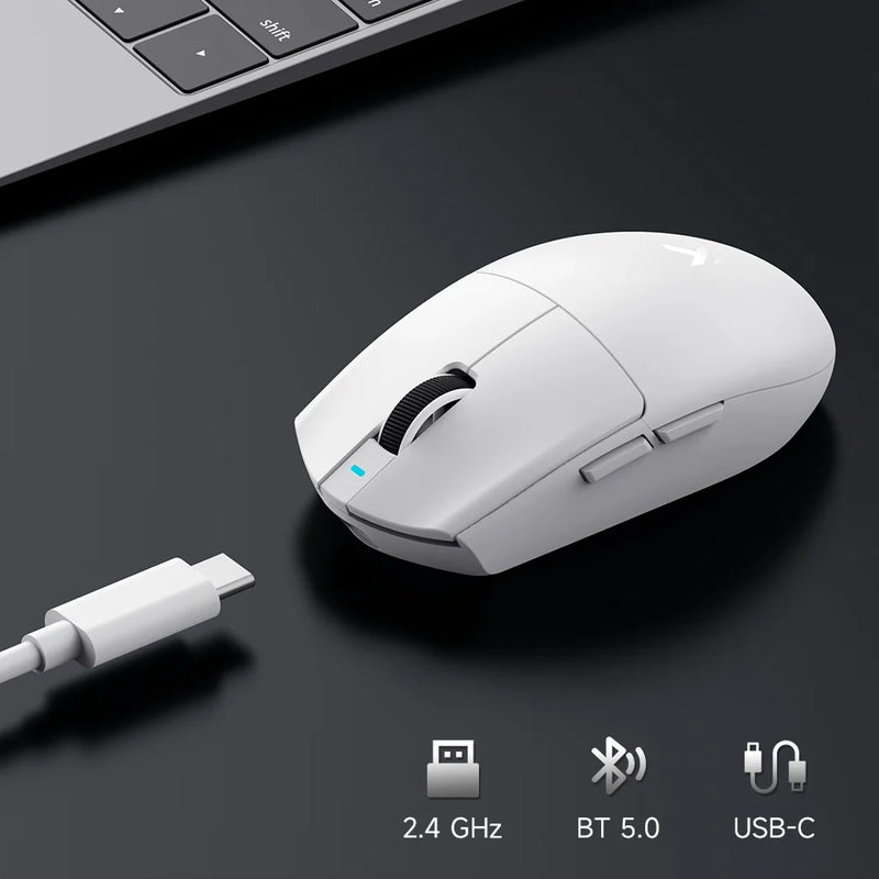 MCHOSE G3 V2 Wireless Gaming Mouse PAW 3395 Sensor Tri-mode 800mAh All-Around Grip Omron Mechanical Switches TTC Silver Wheel