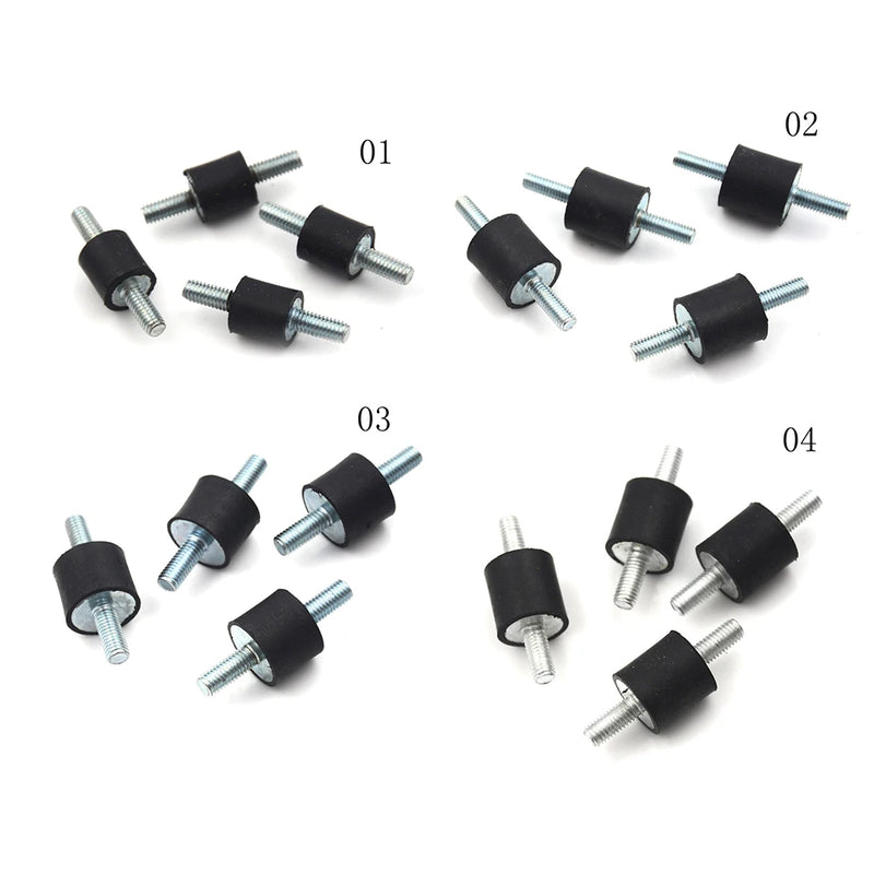 4pcs/lot Anti Vibration Silentblock Boat Car Bobbin  Rubber Mounts Male Tools M4 M5 M6 M8 Rubber Mounts Shock Damper