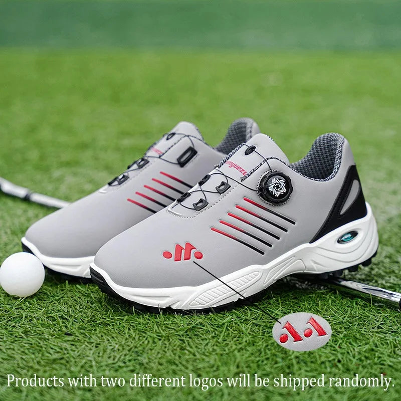 A Pair of Men's Fashionable, Versatile, Breathable, Comfortable, Soft-Soled, Lightweight Golf Shoes