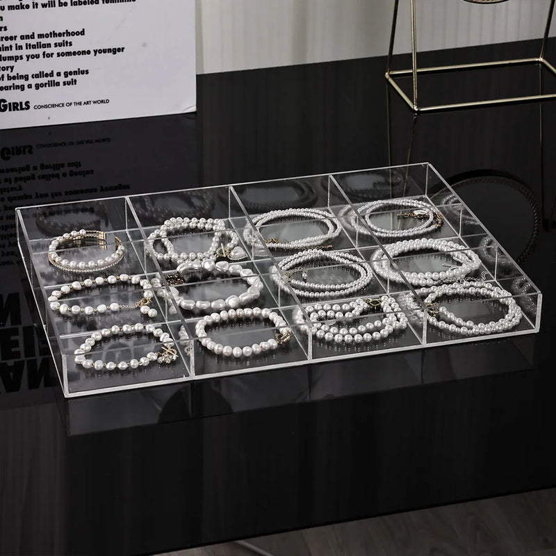 Transparent plastic jewelry storage box, tray, nail art, rings, necklaces and other boxes - Visuel 4 | SAMAG