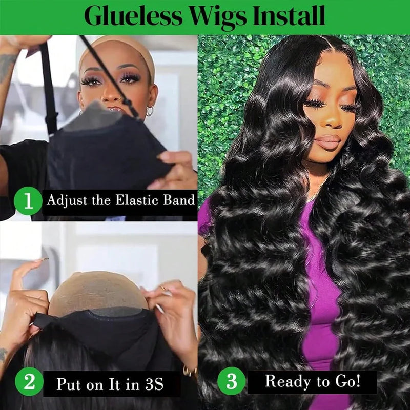 13x4 Lace Front Wigs Human Hair Body Wave Transparent Lace Front Wigs 250% Density Natural Black Color Human Hair Pre Plucked With Baby Hair For Women Natural Looking 34 Inch