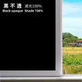 Black Opaque Glass Self-Adhesive Film, Uv Protection, Full Blackout Self-Adhesive Window Film, 100% Suitable for Glass Stickers in Offices and Homes