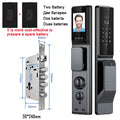 Outdoor Waterproof Lock Wifi Tuya APP Remote Voice Intercom Electronic Door Lock Face Fingerprint Smart Door Lock With Camera