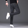 Summer Thin Men's Elastic Cotton Jeans Fashion Blue | SAMAG