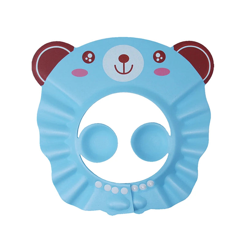 Cute Animal Shower Cap Safety Eye Protection Ear Protection Lightweight Cute Cartoon Baby Bath Protective Cap Shampoo Bath Care