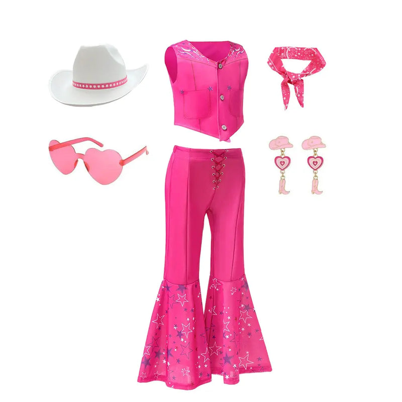Summer Rose Pink Sleeveless Girl Cosplay Outfit Star - View 15 | SAMAG