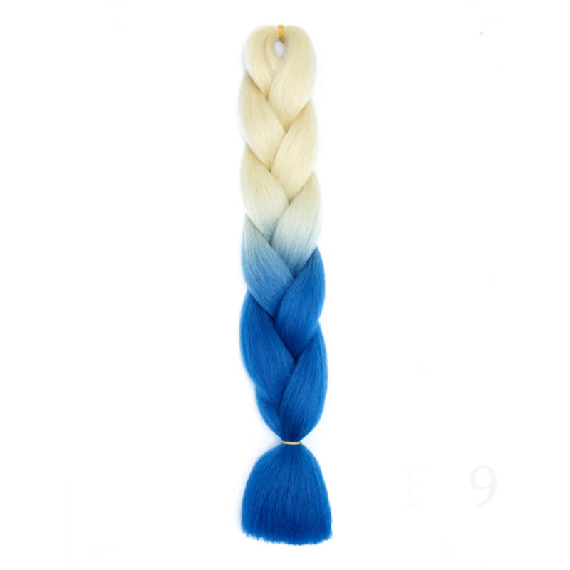 24 Inches DIY Jumbo Braiding Hair Synthetic Hair Extensions Afro Ombre Crochet Braid Hair Wholesale For Women