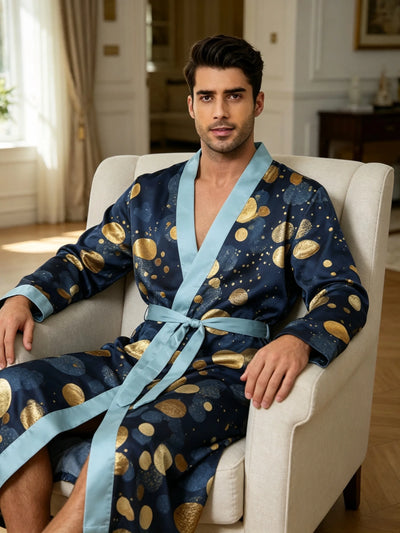 Men's lightweight quick-drying pajama bathrobe - 3D | SAMAG