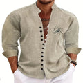 New Men's Linen Short-Sleeved Shirt, with a Fashionable | SAMAG