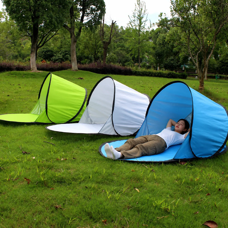 Pop Up Beach Tent UPF50+ UV Protection Silver Coating | SAMAG