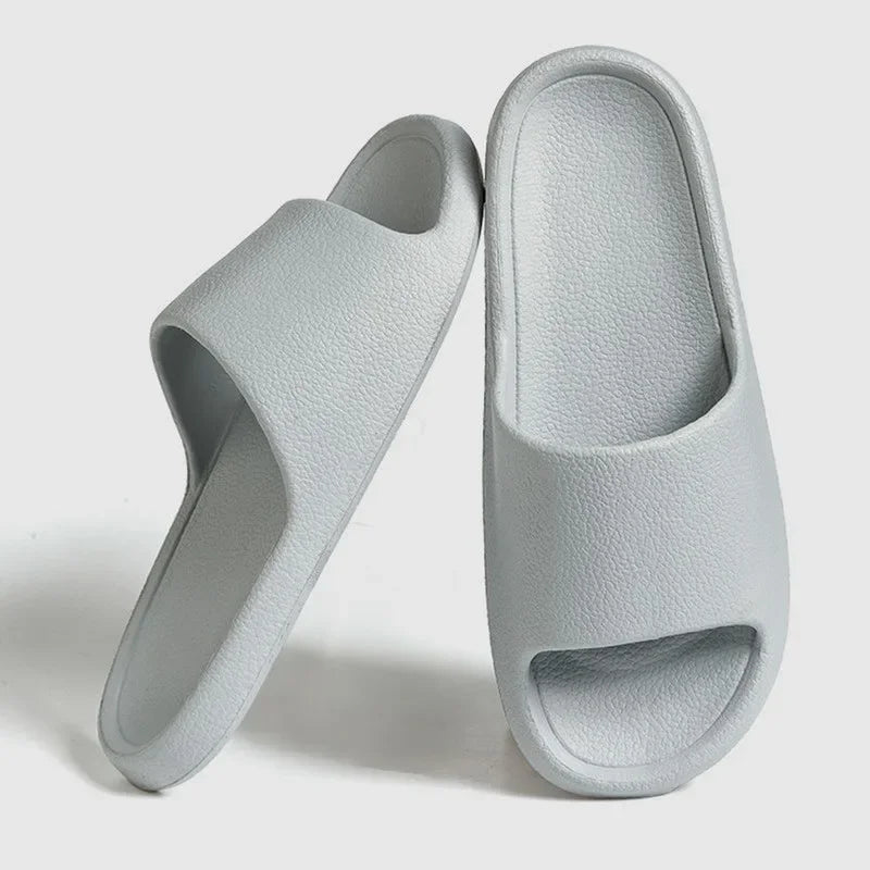 EVA Soft Sole Sandals Flops Man Slippers Solid Color Simple Non-slip Soft Sole Comfortable Shower Slippers Outdoor Couple Shoes