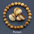 Genuine Tree Patterned Agates Beads Bracelet Woman Real Natural Moss Man Energy Stones for Healing - Visuel 19 | SAMAG