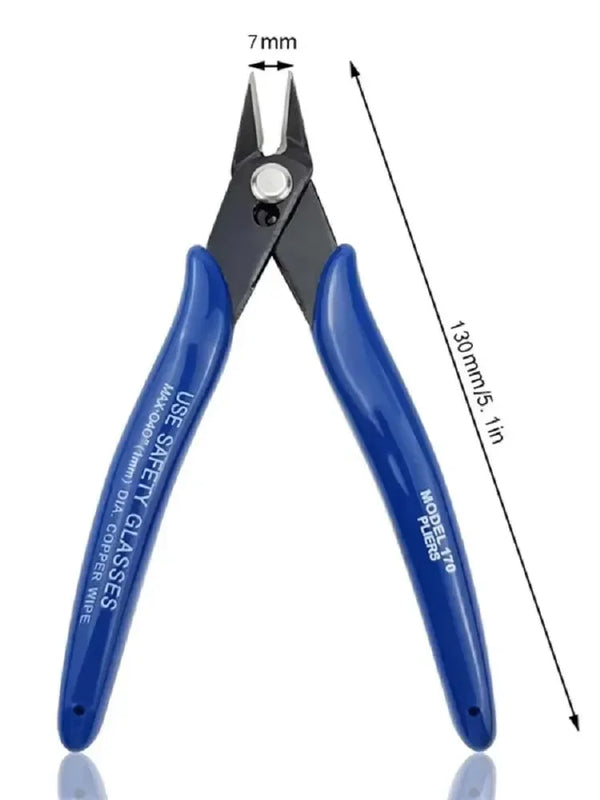 Carbon Steel Diagonal Pliers – Wire & Cable Cutters for Electronics, Soft Copper, Jewelry Repair
