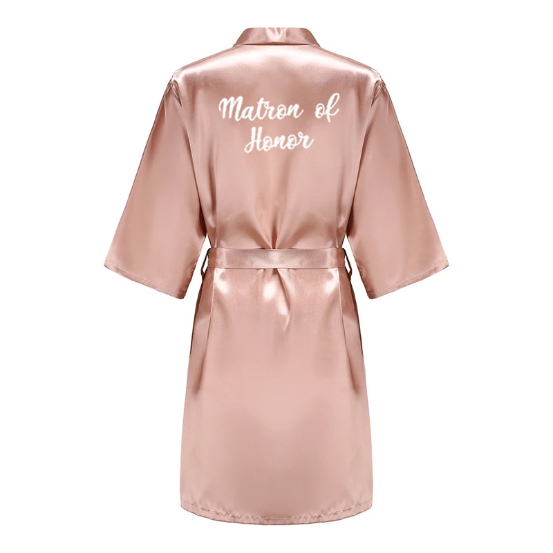 Wedding Bride Bridesmaid Robes for Women Bridal Party | SAMAG