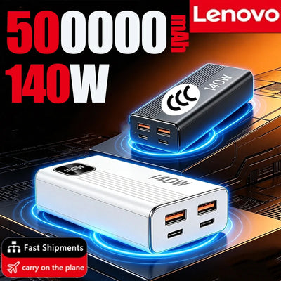 Lenovo 500000mAh Power Bank 140W Super Fast Charging | SAMAG