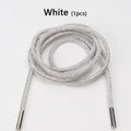 Colorful Shiny Shoestrings Sneakers Luxury Crystal Rhinestone Rainbow Diamond Shoelaces Round Clothes Bags Belt Shoe Accessories