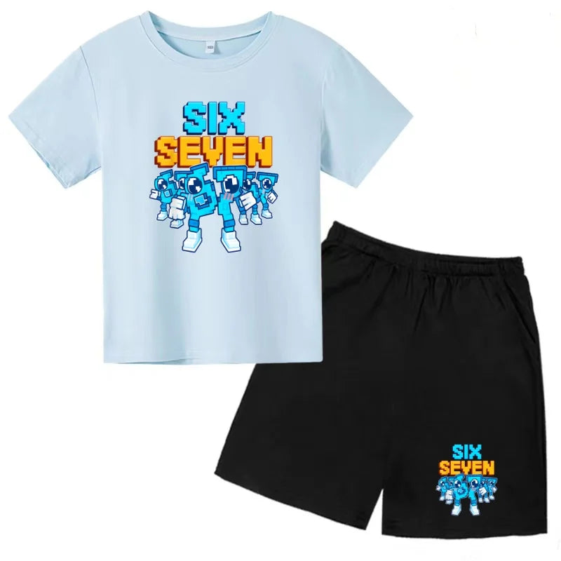 New 67 Number Six Seven Print Kids Cool Summer T - shirt - View 6 | SAMAG