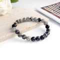 Natural Stone Beads Bracelet For Women Men Agate Crystal Quartzs Aquamarines Jades Jewelry Agates Elastic Bangle Bracelets 6 8mm