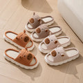 Linen Capybara Platform Women's Slippers Home New Summer Animal Designer Shoes Girls Indoor Slides Unisex Soft Non-Slip Open Toe